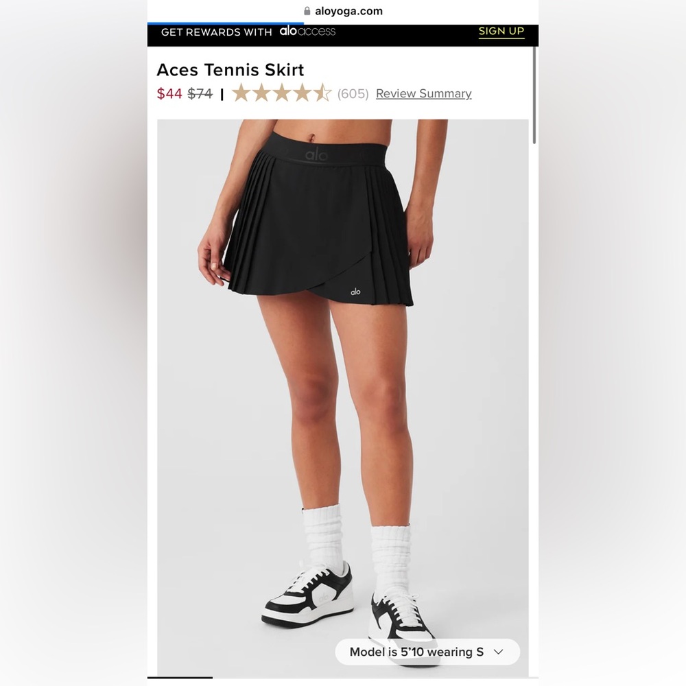 Aces Alo Tennis Skirt